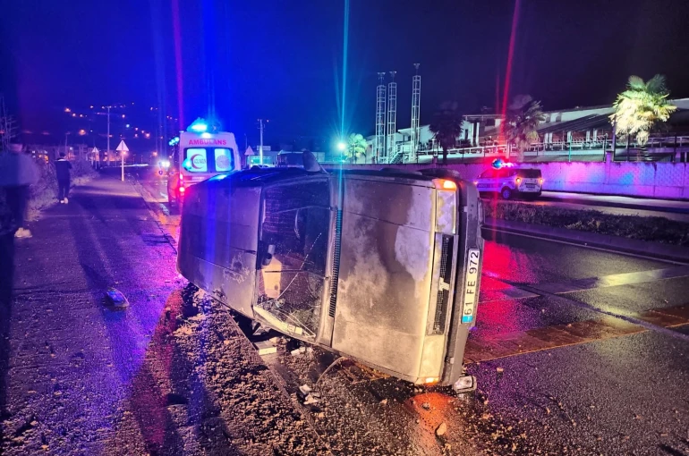 Trabzon’da trafik kazası: 2 yaralı 