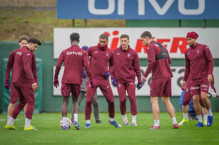 Trabzonspor, Galatasaray maçı hazırlıklarını sürdürdü 