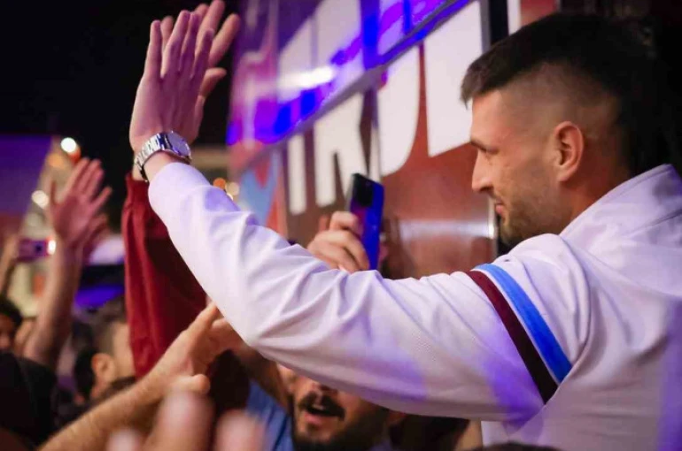 Trabzonspor taraftarından takıma destek