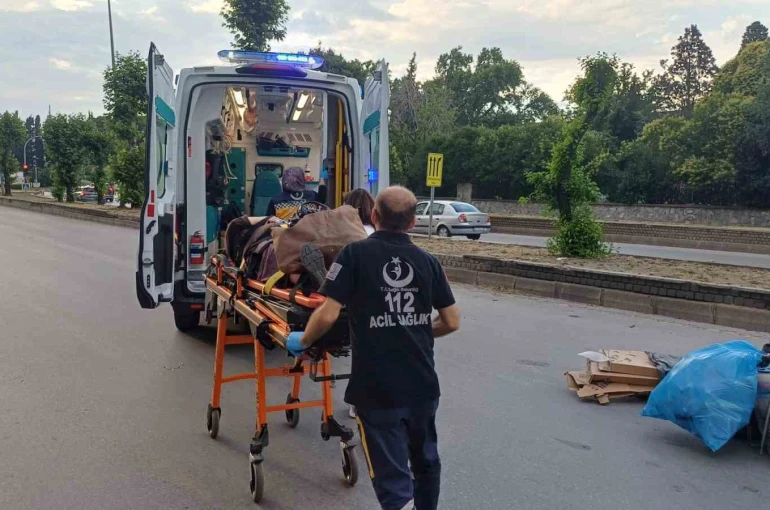 Trafiğe kapalı alanda kaza: 1 yaralı
