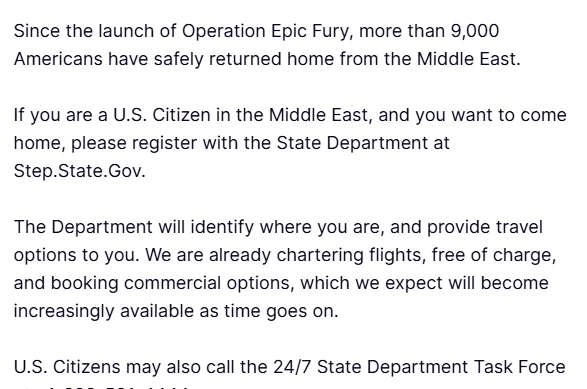 Trump: "9 bini aşkın Amerikalı Orta Doğu’dan tahliye edildi" 