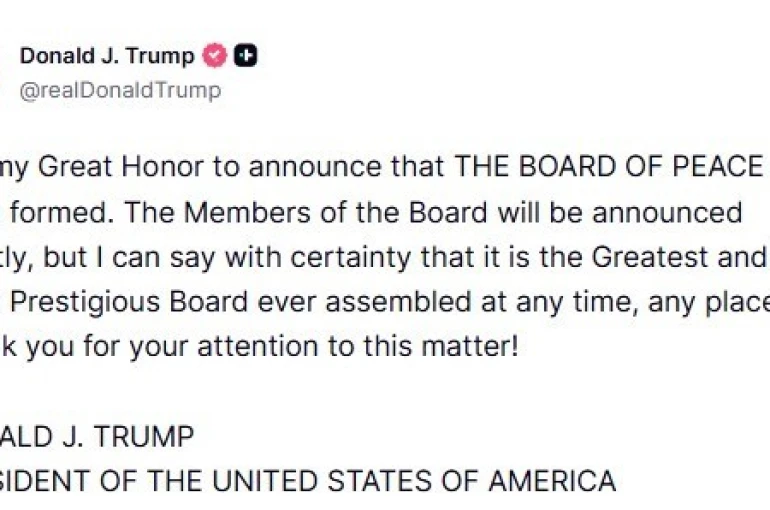 Trump: "Gazze Barış Kurulu oluşturuldu, barış planında sonraki aşamaya geçildi"