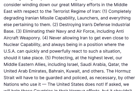 Trump: "İran’a yönelik askeri çabaları azaltmayı düşünüyoruz, hedeflerimize çok yaklaştık" 