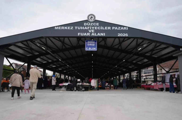 Tuhafiyeciler temiz ve nezih pazaryerine kavuştu 