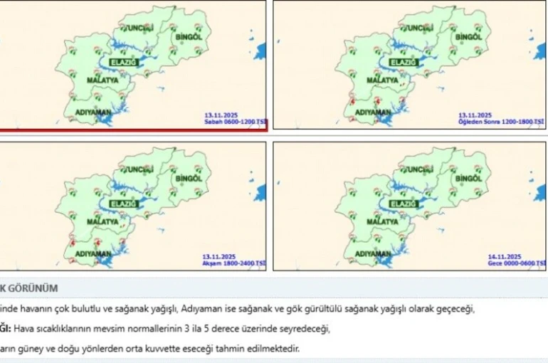 Tunceli’de sağanak yağış etkili oldu 