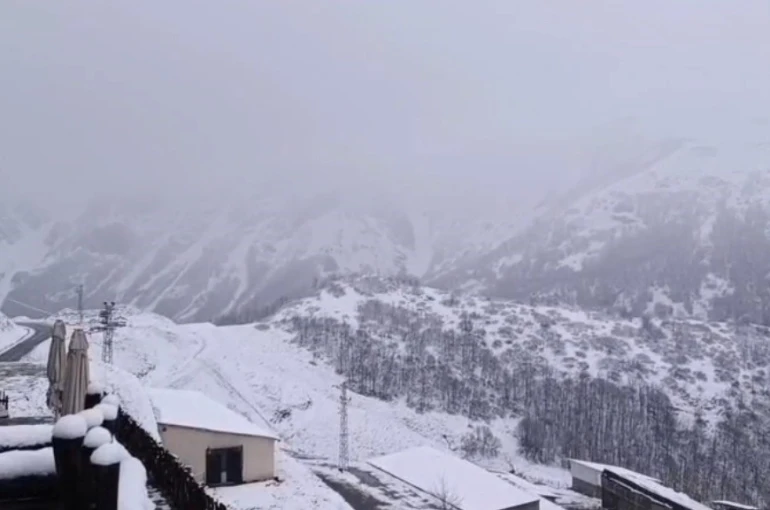 Tunceli’ye bahar ortasında kar sürprizi 