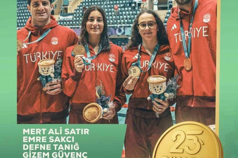 Türkiye, yüzmede 6 altın, 2 gümüş, 1 bronz madalya kazandı