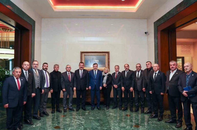 TÜRKYED Başkanı Çelik, Cumhurbaşkanı Yardımcısı Yılmaz’a, küçükbaş hayvan yetiştiricilerinin sorunlarını anlattı 