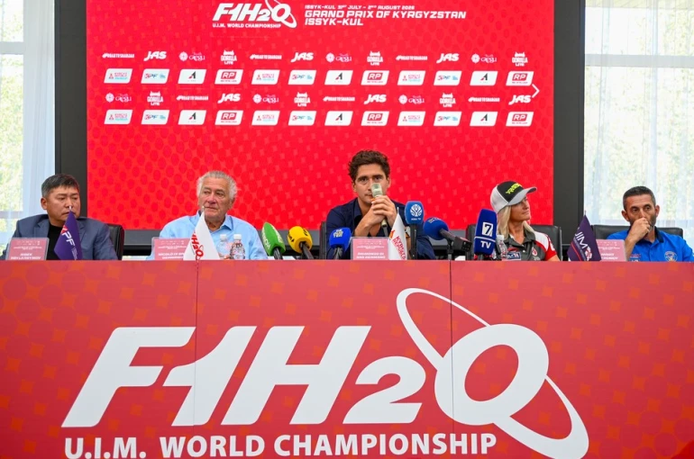 UIM F1H2O Dünya Şampiyonası Kırgızistan Grand Prix’sinin basın toplantısı yapıldı