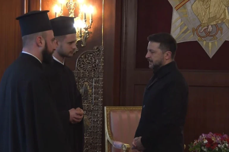 Ukrayna Devlet Başkanı Zelenskiy’den Rum Patrikhanesi’ne ziyaret 
