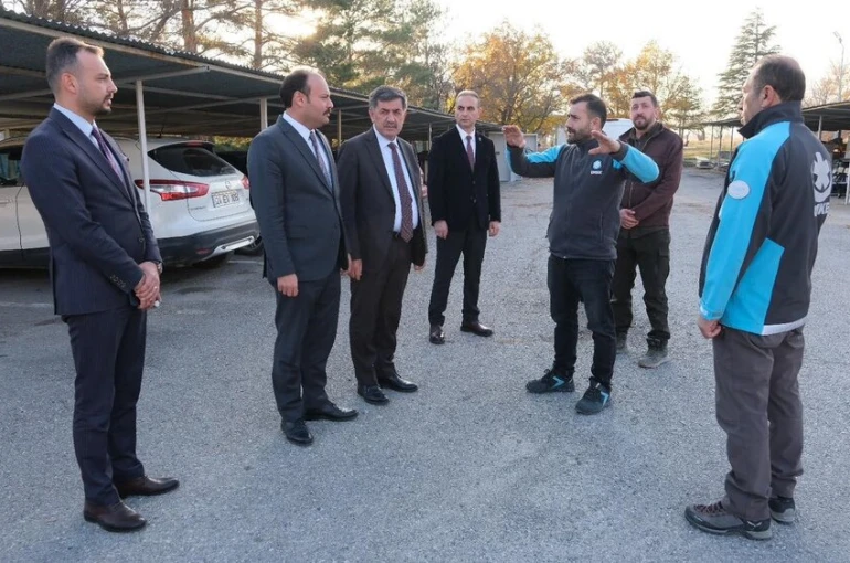 UMKE’nin kahramanlarına Başkan Aksun’dan destek 