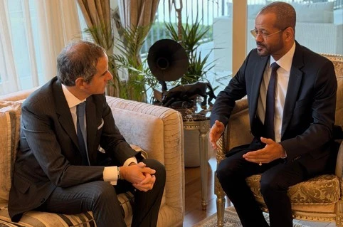 Umman Dışişleri Bakanı Al-Busaidi, UAEA Başkanı Grossi ile görüştü 