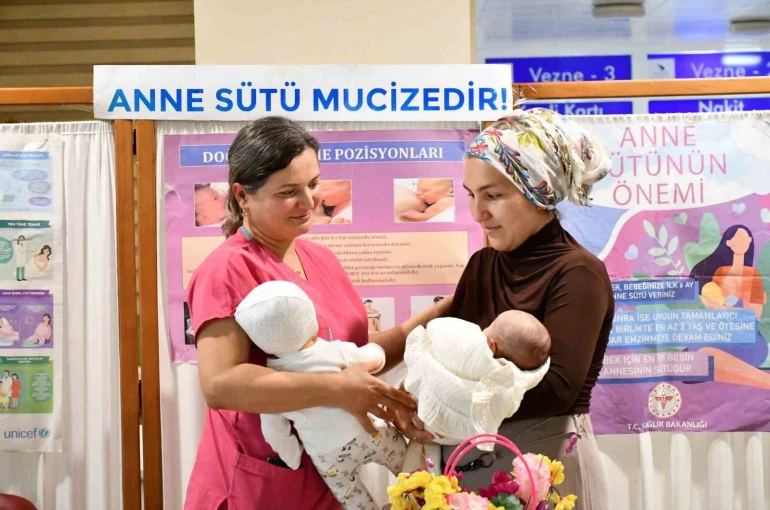 Üniversite hastanesinde anne sütünün önemi anlatıldı