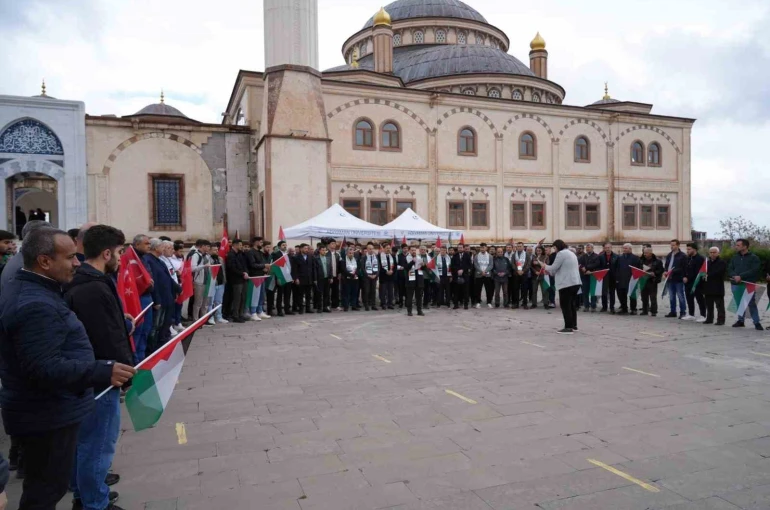 Üniversite öğrencilerinden Filistin’e destek açıklaması 