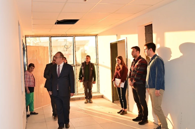 Vali Canbolat, Huzurevi ve Rehabilitasyon Merkezi inşaatında incelemelerde bulundu 