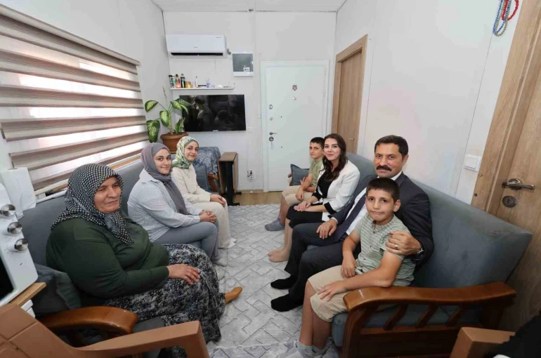 Vali Masatlı, "Yüreğimizdeki Işık Projesi" kapsamında Bilgin ailesiyle bir araya geldi