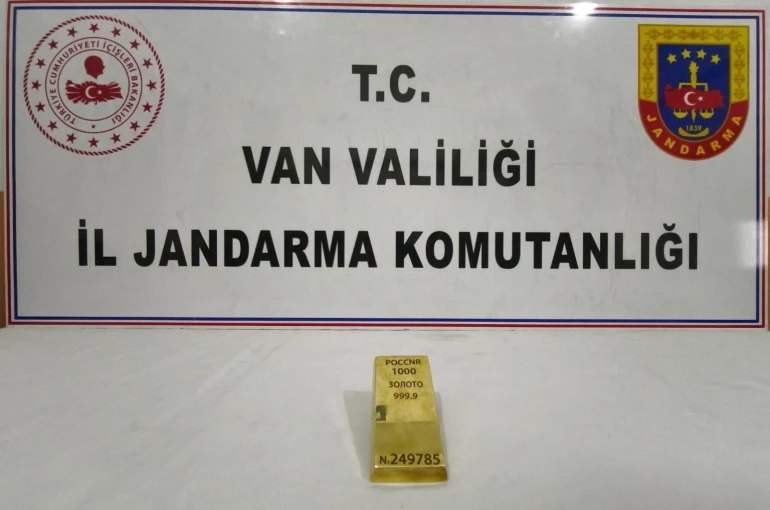 Van’da 1 kiloluk kültçe altın ele geçirildi 