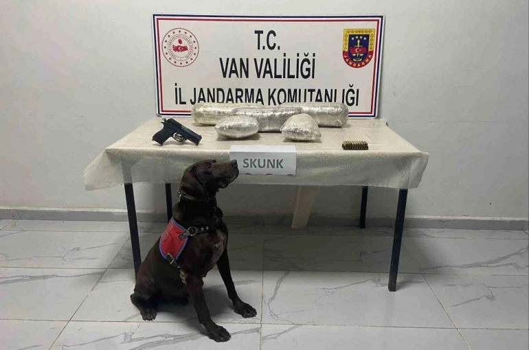 Van’da 4 kilo 311 gram skunk ve gümrük kaçağı malzeme ele geçirildi