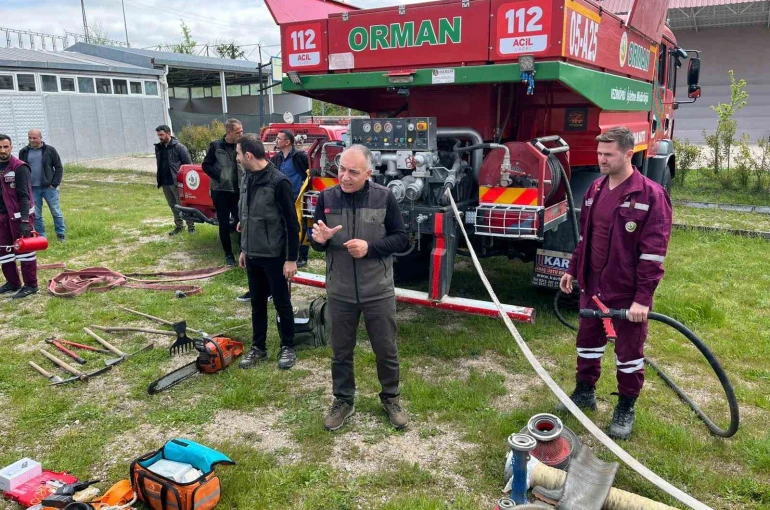 Vezirköprü MYO’da Yangın Gönüllüsü Eğitimi 