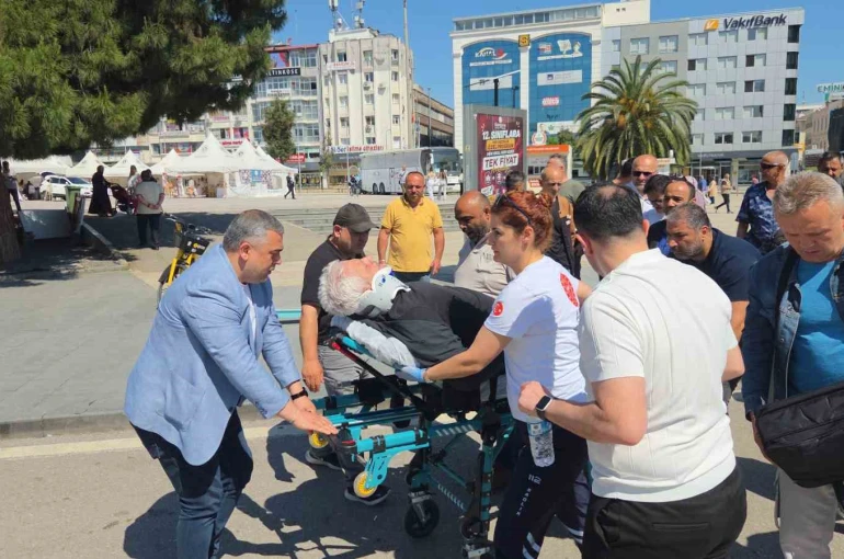 Yaya geçidinden geçen vatandaşa otomobil çarptı: 1 yaralı 