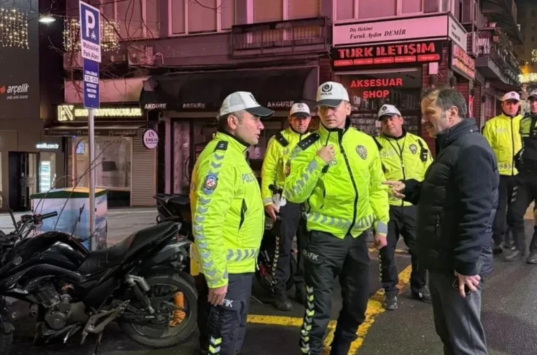 Yaya yolunu kullanan sürücülere ceza