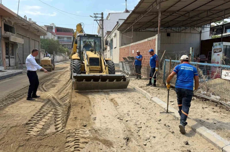 Yenipazar Belediyesi yol yenileme çalışmalarını sürdürüyor