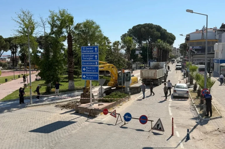 Yenipazar’da asfalt çalışmaları sürüyor