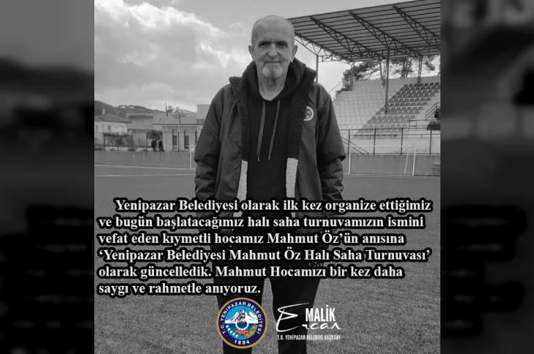 Yenipazar’da halı saha turnuvasına Mahmut Öz’ün ismi verildi 