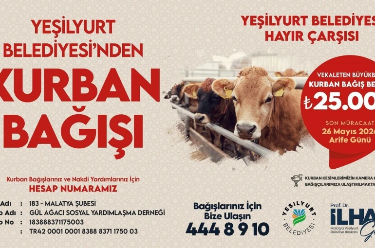 Yeşilyurt Belediyesi’nden kurban bağışı seferberliği 