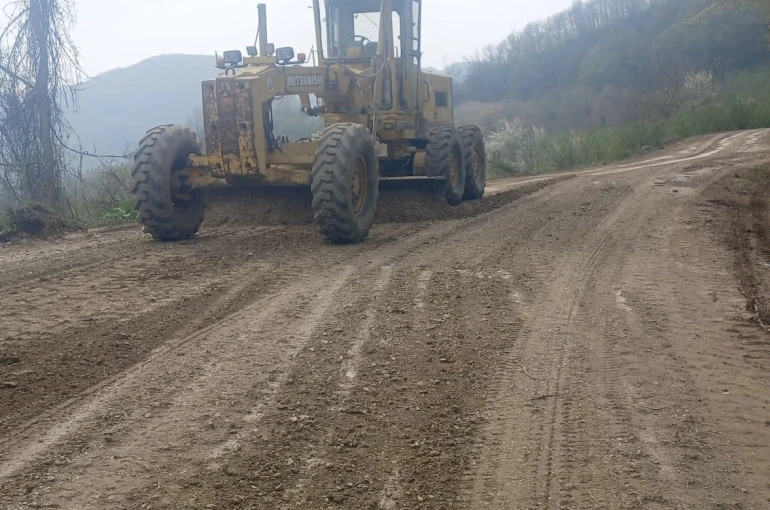 Yığılca’da asfalt öncesi çalışmalar hızlandırıldı 