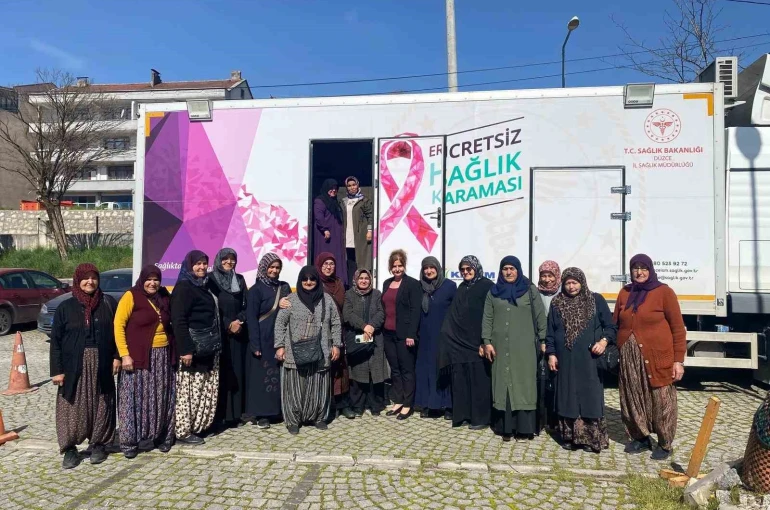 Yığılca’da kanser taraması vatandaşın ayağına geldi 