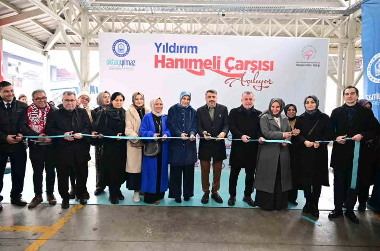 Yıldırım’a hanımeli çarşısı açıldı 
