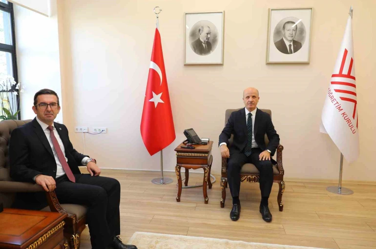 YÖK Başkanı Özvar, Kosova’nın Ankara Büyükelçisi Vrenezi’yi kabul etti 