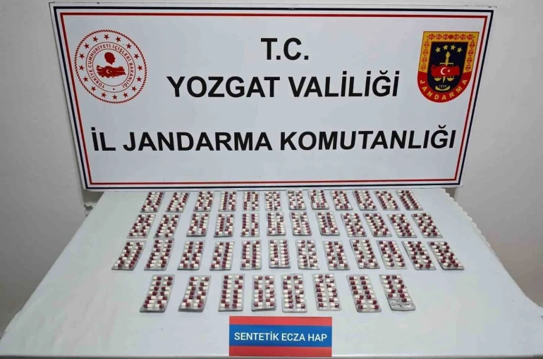 Yozgat’ta 613 sentetik uyuşturucu hap ele geçirildi 