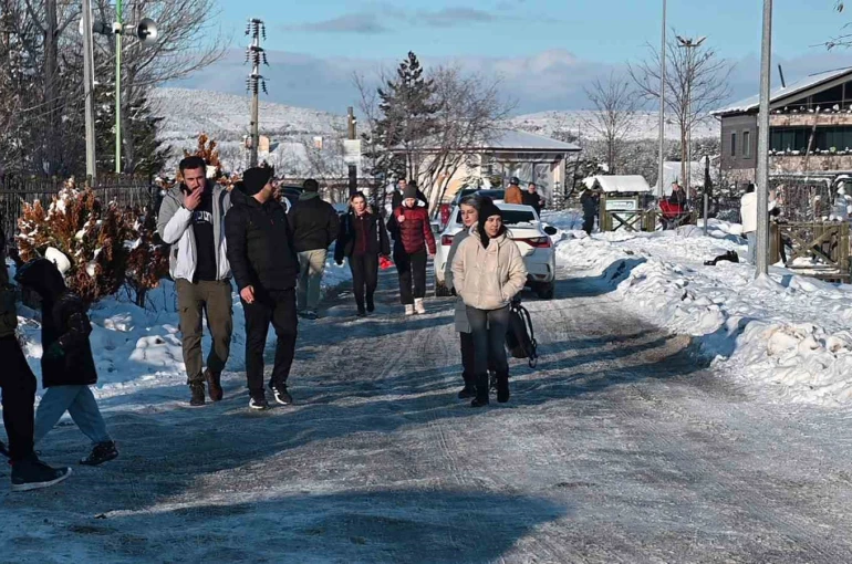Yozgat’ta kar sonrası vatandaşlar Türkiye’nin ilk milli parkına akın etti 