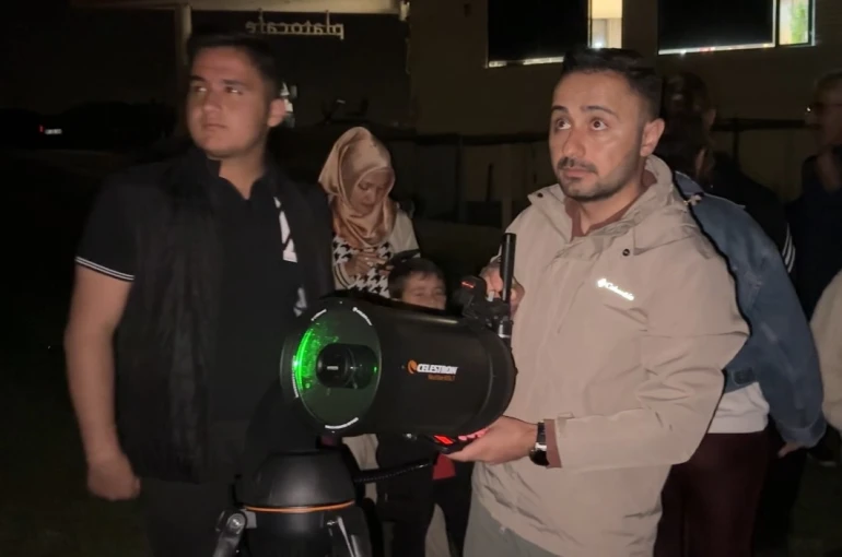 Yüksekovalılardan gökyüzü gözlem etkinliğine yoğun ilgi 