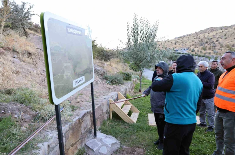 Zincidere Göleti üstü yürüyüş parkurunda ilk adımlar atıldı 