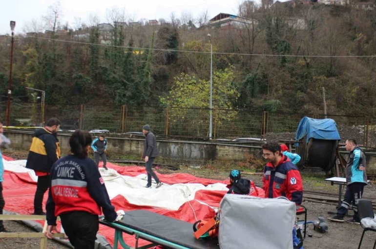 Zonguldak il afet saha tatbikatı hazırlıkları tamamlandı 