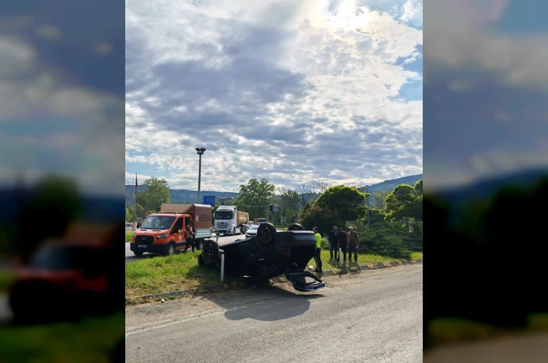 Zonguldak’ta trafik kazasında 1 kişi yaralandı
