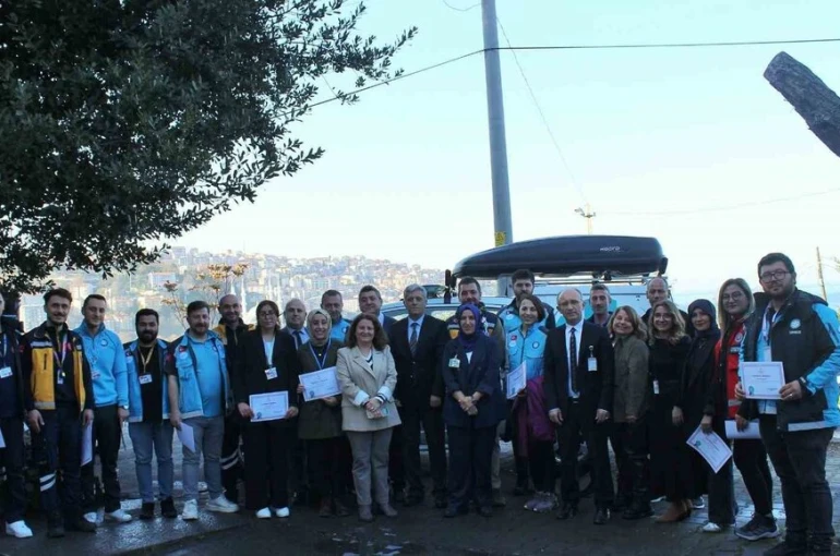 Zonguldak’ta UMKE tatbikatına katılanlara teşekkür belgesi 