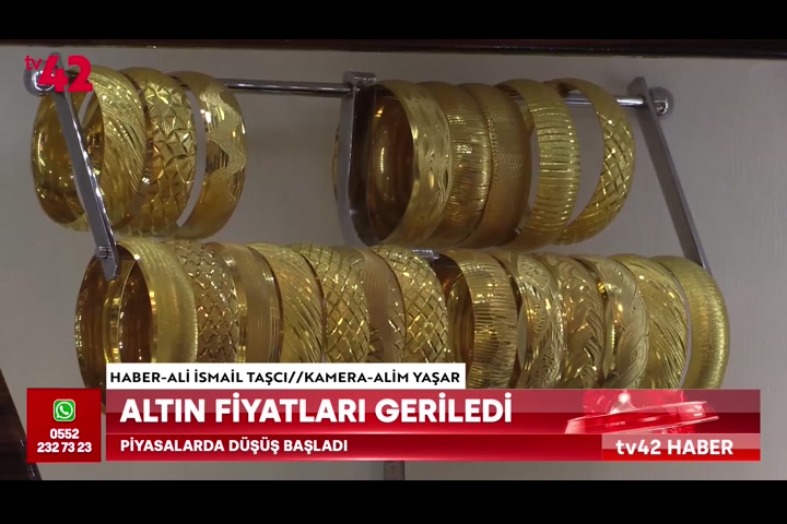 Altın fiyatları geriledi