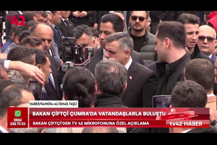 Bakan Çiftci’den TV 42 Mikrofonuna özel açıklama