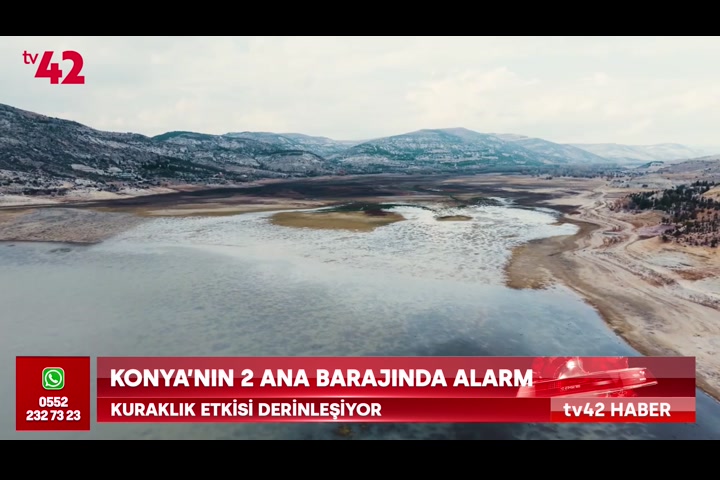 Konya’nın 2 ana barajında alarm