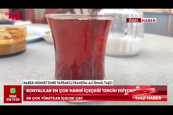 Konyalılar en çok hangi içeceği tercih ediyor?