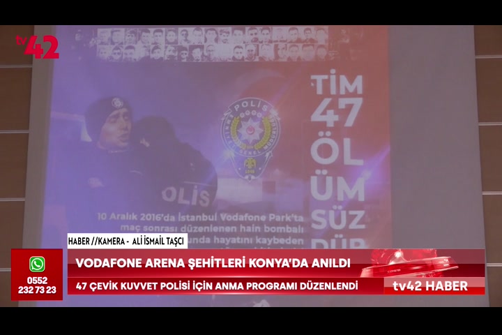 Vodafone Arena şehitleri Konya’da anıldı