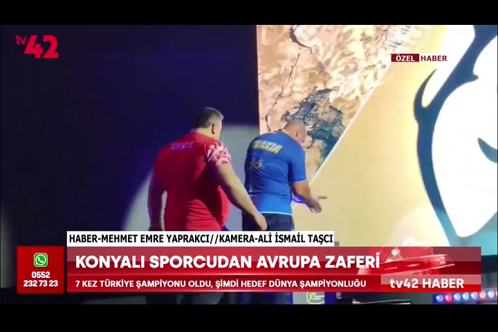 Konyalı sporcudan Avrupa zaferi