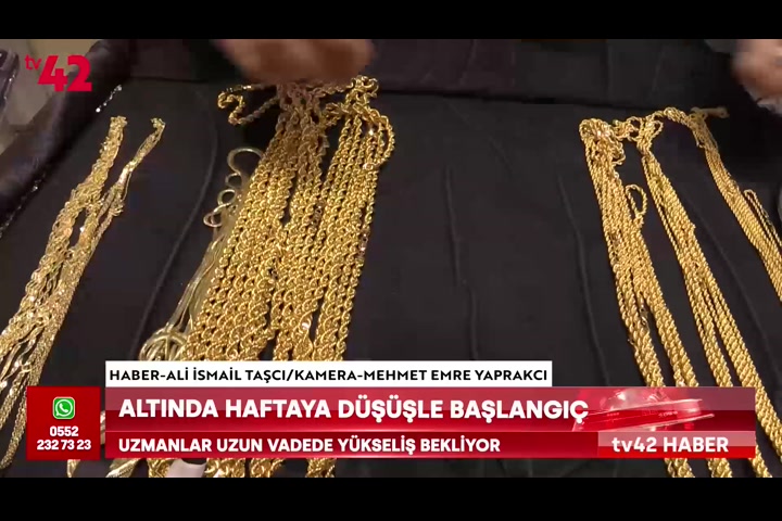 Altında haftaya düşüşle başlangıç