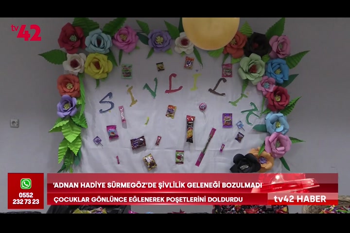 Şivlilik geleneği Adnan Hadiye Sürmegöz Ortaokulu’nda yaşatıldı