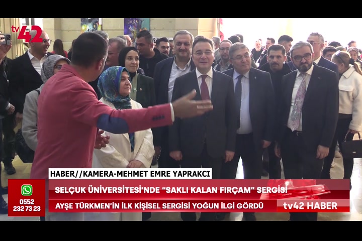 Selçuk üniversitesi’nde “saklı kalan fırçam” sergisi açıldı