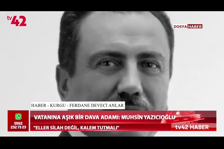 Vatanına aşık bir dava adamı: Muhsin Yazıcıoğlu